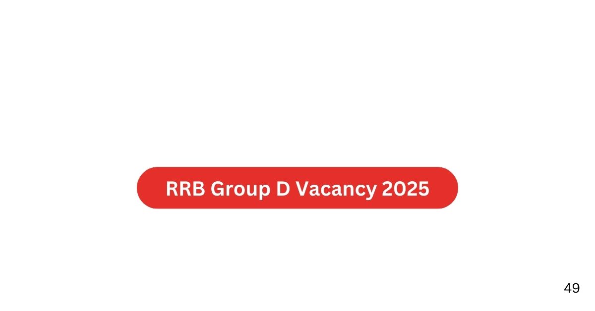 RRB Group D Vacancy 2025